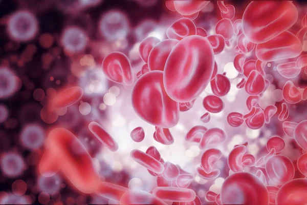 血液細胞 3Dイラスト — ストック写真
