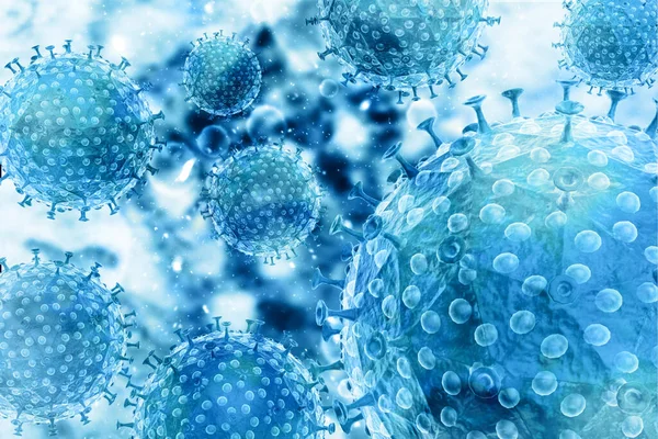 Virus Rendu Bactéries Cellules — Photo