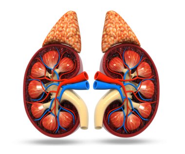 İnsan böbreği kesiti 