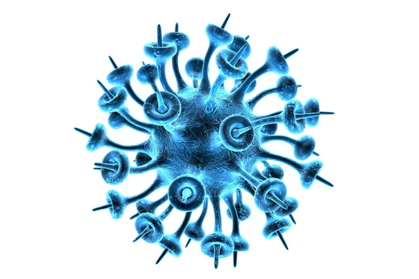 Рендеринг Вирус Бактерии Клетки — стоковое фото