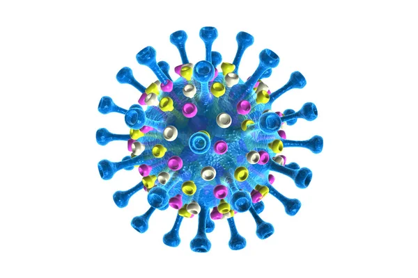 ウイルス細菌細胞の3Dレンダリング — ストック写真