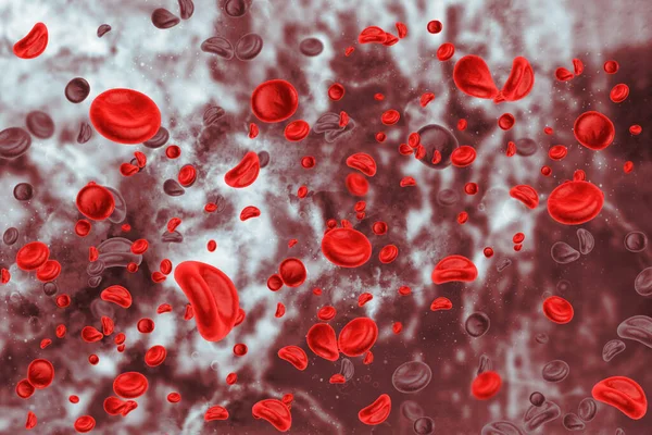 Des Cellules Sanguines Illustration Médicalement Précise — Photo