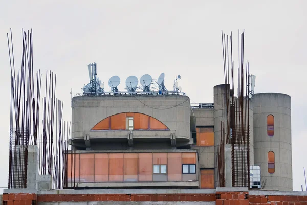 Expansión Planificada Industria Construcción Causa Contaminación Las Ciudades — Foto de Stock