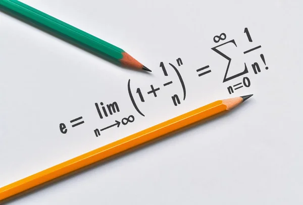 Definición Constante Euler Dos Maneras Diferentes —  Fotos de Stock