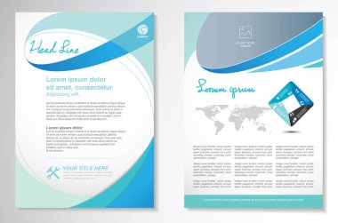 Vector Brochure Flyer tasarım şablonu, boyutu A4, ön sayfa ve arka sayfa, bilgi grafikleri. Kullanımı ve düzenlenmesi kolay.