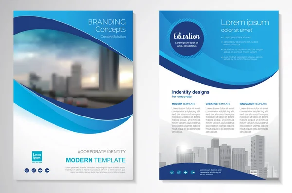 Malli Vektori Suunnittelu Esite Annualreport Magazine Juliste Corporate Presentation Portfolio — vektorikuva