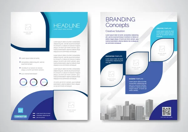 Brochure Annualreport Magazine Poster Corporate Presentation Portfolio Flyer Infographic Rape — 스톡 벡터