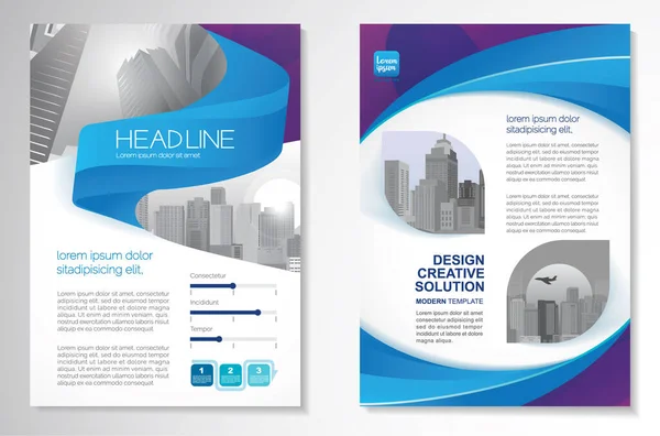 Skabelon Vektor Design Til Brochure Annual Report Magazine Plakat Corporate – Stock-vektor