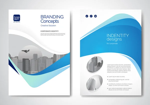 2014 Template Vector Design Brochure Annualreport Magazine Poster Corporate Presentation — 스톡 벡터