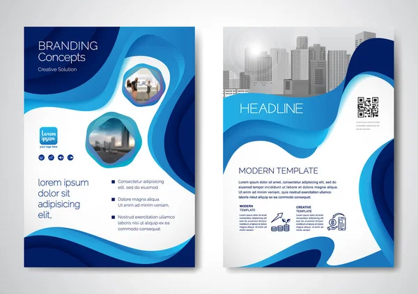 2014 Template Vector Design Brochure Annualreport Magazine Poster Corporate Presentation — 스톡 벡터