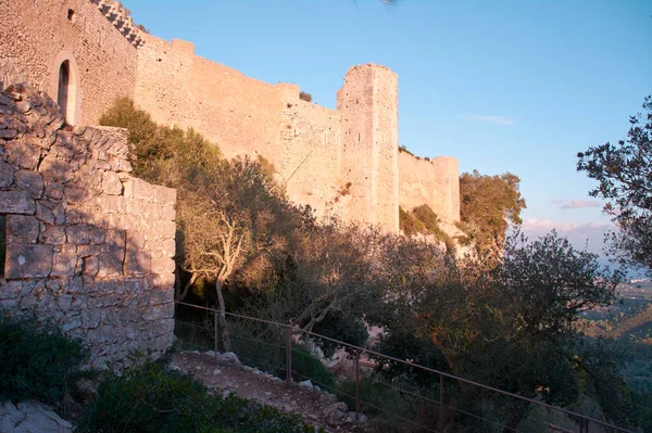 Castell Santueri Mallorca Puig Santueri Ortaçağ Kalesi — Stok fotoğraf