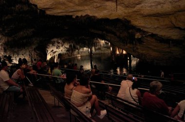 new normality in visit to Cuevas del Drach, Majorca, Balearic Islands clipart