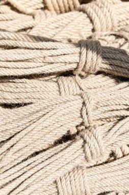 İpleri closeup. Kadar satır.