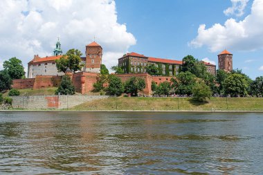 Wawel Kalesi Krakow 'da (Polonya)
