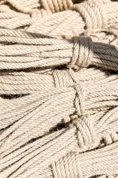 İpleri closeup. Kadar satır.