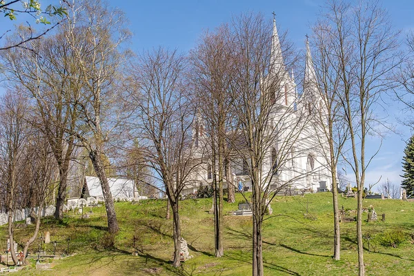 Maternità Santa Maria Chiesa Neogotica San Michele Arcangelo Boleslaw Polonia — Foto Stock