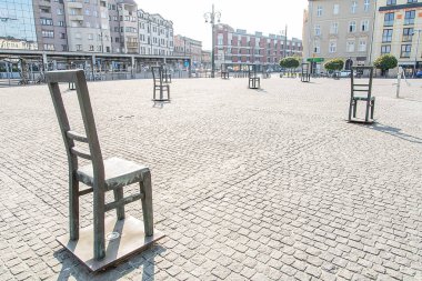 Krakow Podgorze ilçesinde Bohaterow Getta Meydanı (Polonya)