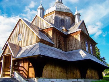 Hoszow 'daki Aziz Nicholas Kilisesi (Bieszczady, Polonya)