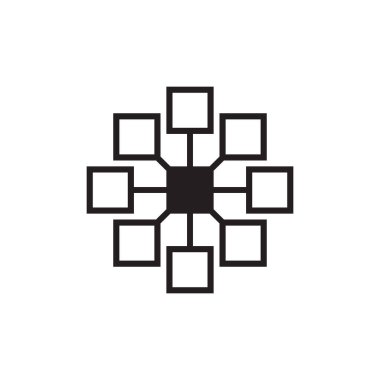 ağ simgesi tasarımı konsepti. vektör illüstrasyonu.