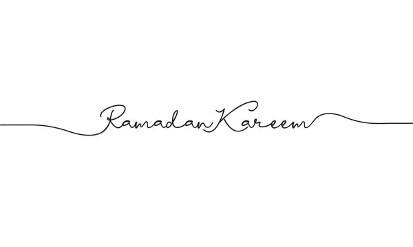 Ramadan Kareem Yazısı Tasarım Vektörü — Stok Vektör