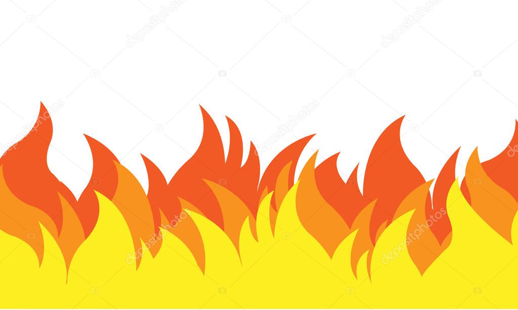 Flame fire design vector background
