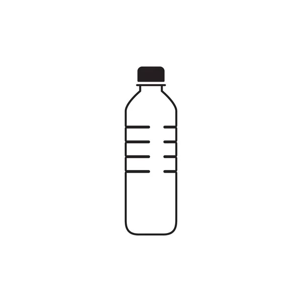 Bottiglia Acqua Plastica Icona Simbolo Design Vettore — Vettoriale Stock