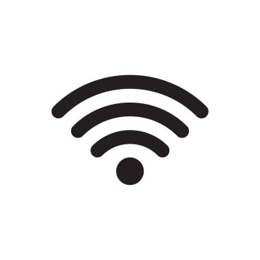 wifi sinyal simgesi düz vektörü