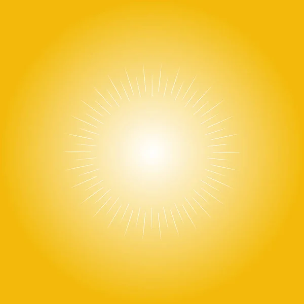 Luz Solar Desenho Feixe Sol Ilustração Vetorial — Vetor de Stock