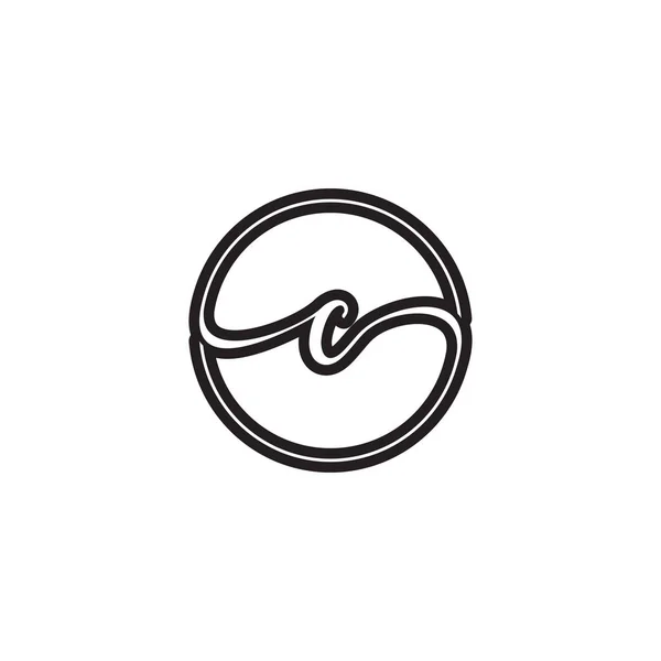 Διάνυσμα Σχεδίασης Λογότυπου Κύκλου Γραμμάτων — Διανυσματικό Αρχείο