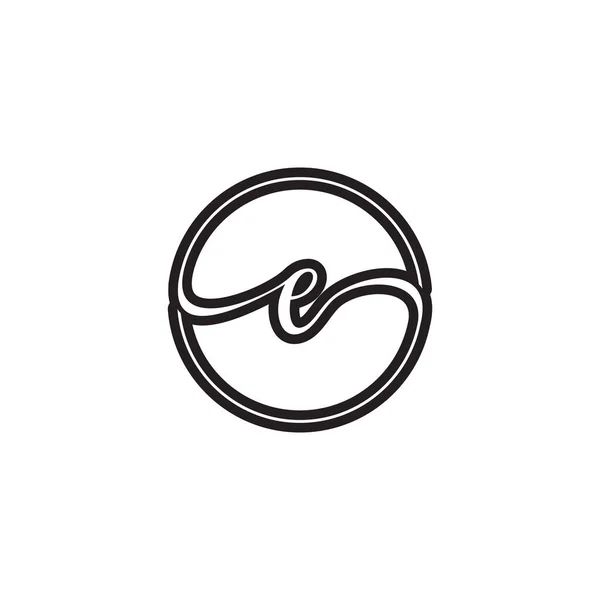 Διάνυσμα Σχεδιασμού Λογότυπου Κύκλου Γραμμάτων — Διανυσματικό Αρχείο