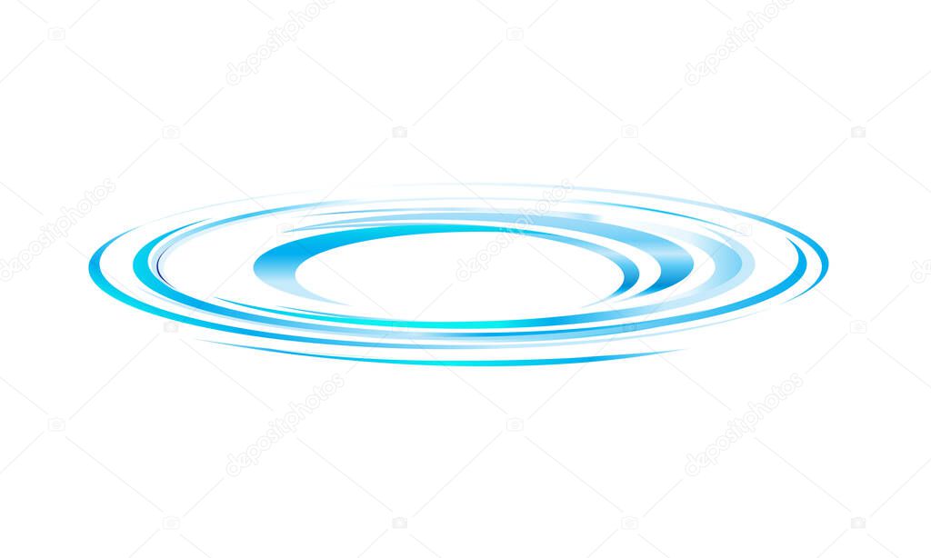 Water spinning blue design vector illustration