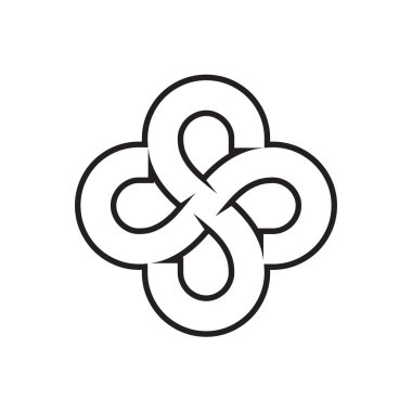 S S çiçek çizgileri logo tasarımı kavramı