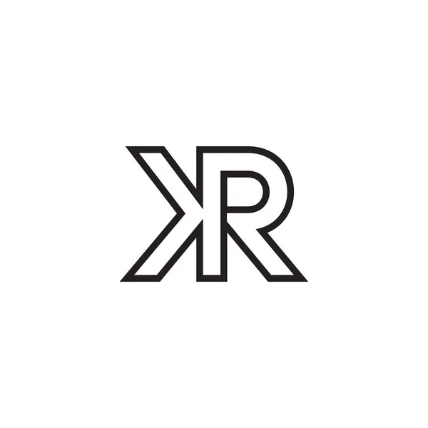 Letras Líneas Logo Diseño Vector — Archivo Imágenes Vectoriales