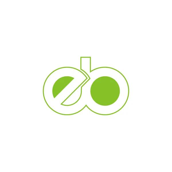 Małe Litery Linie Wektor Projektu Logo — Wektor stockowy
