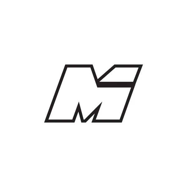 M字母线标志设计矢量 — 图库矢量图片