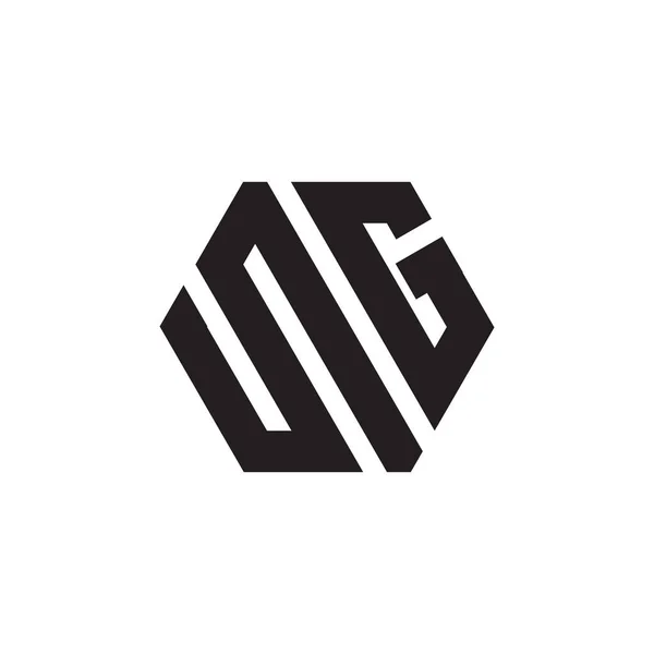 Wektor Projektu Sześciokąta Logo — Wektor stockowy