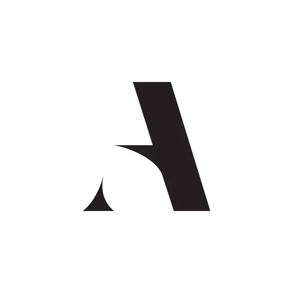 Lettre Classique Vecteur Conception Logo — Image vectorielle
