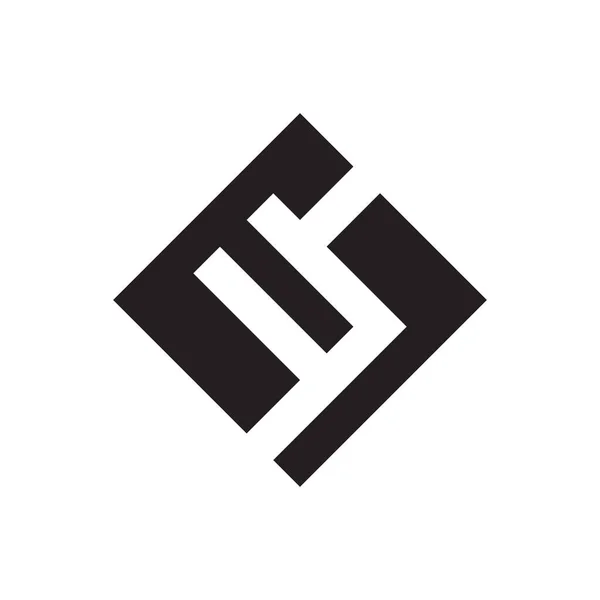 Διαμαντένιο Γράμμα Λογότυπο Σχεδιασμό Έννοια — Διανυσματικό Αρχείο