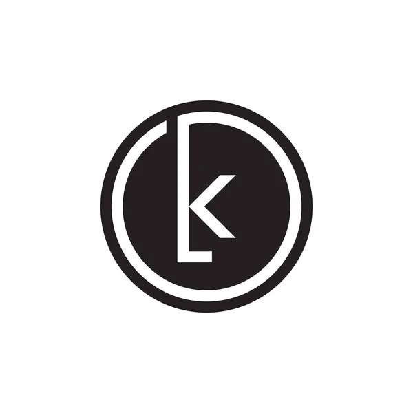 Letra Círculo Logotipo Design Vetor —  Vetores de Stock