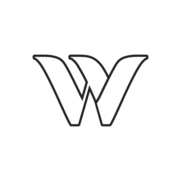 Letter Lines Logo Design Vector — Stock Vector