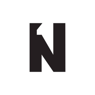 N 1 / 1 N logo tasarım vektörü
