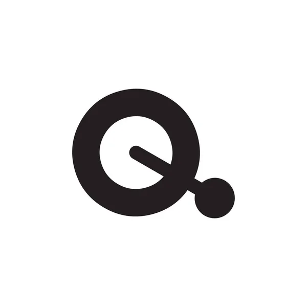 Iniziale Lettera Dot Logo Design Concept — Vettoriale Stock