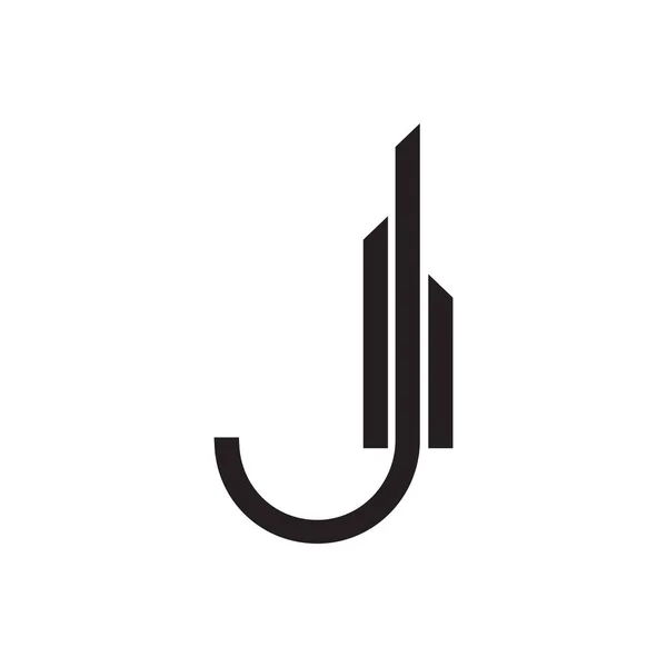 Jタワービルディングロゴデザインコンセプト — ストックベクタ