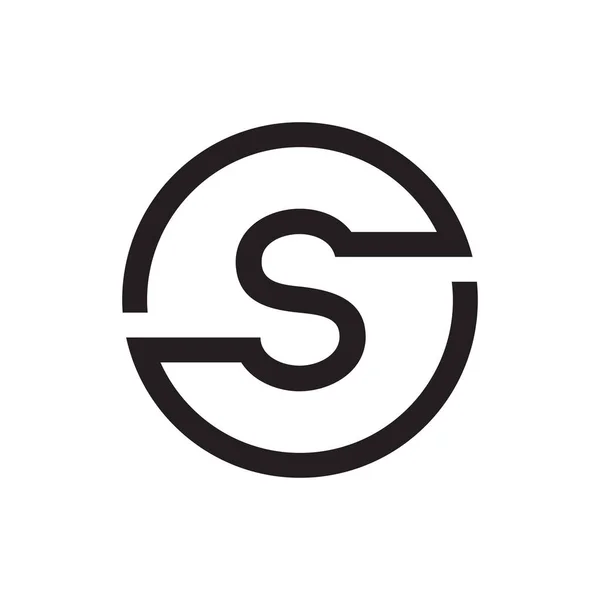 S初始圆形字母标志设计向量 — 图库矢量图片