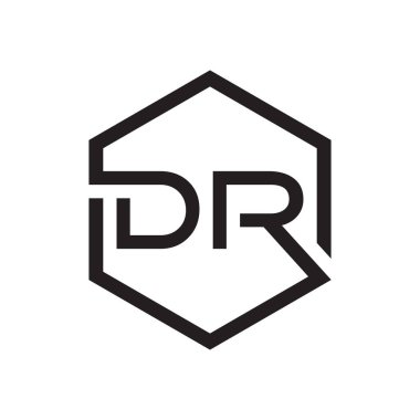 ilk harf logo tasarım vektörü