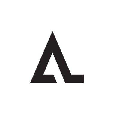 Bir L başlangıç harfi logo tasarım vektörü