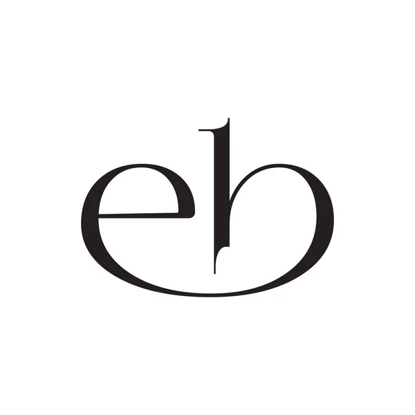 Lettre Minuscule Logo Design Vecteur — Image vectorielle