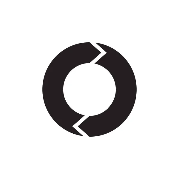 Logo Della Lettera Riciclare Concetto Progettazione Freccia — Vettoriale Stock