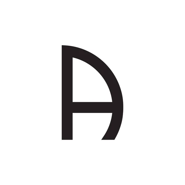 Lettre Concept Conception Logo Voilier — Image vectorielle