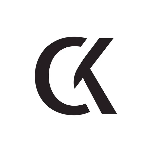 初始字母C K矢量图解 — 图库矢量图片